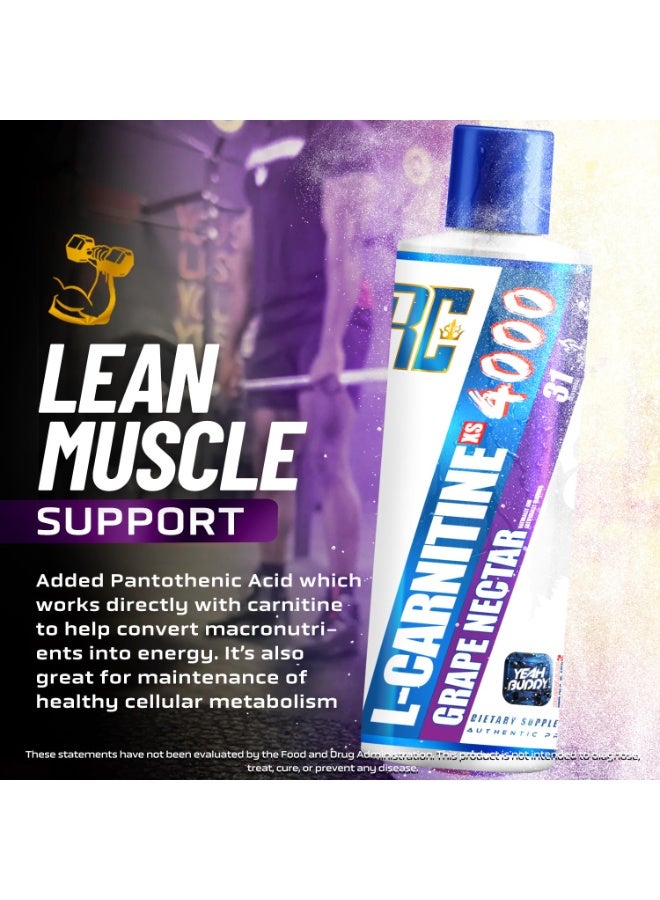Ronnie Coleman L-Carnitine 4000 XS 465ml Grape Nectar - Image 3